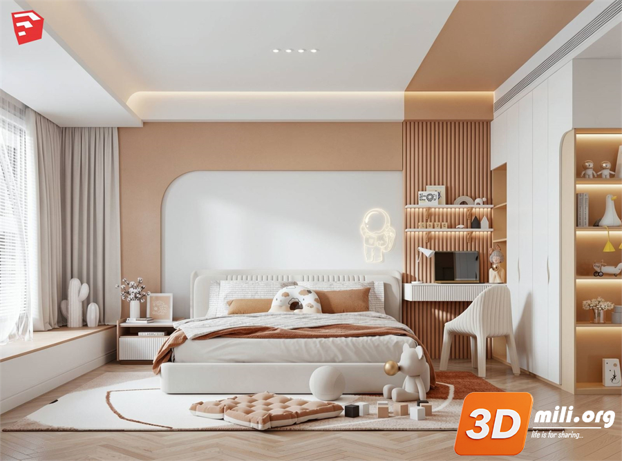 Children Room Scenes Skp FIles 